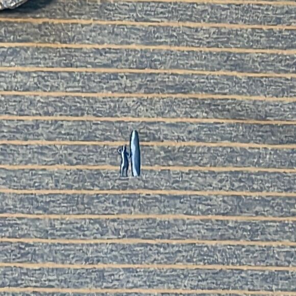 Johnnie-O Newton Striped Polo Shirt XL Blue Gray Stretch Prep-Formance Golf - Picture 4 of 5